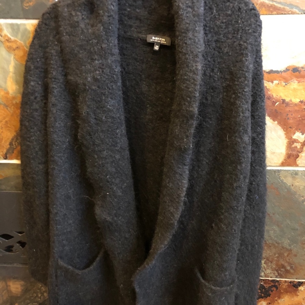 Sz s/m Babaton alpaca blend long cardi